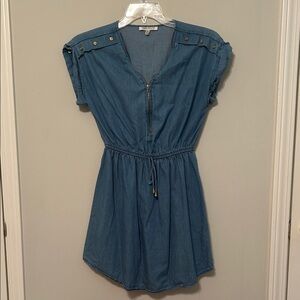Speed Control Denim Blue Mini Dress